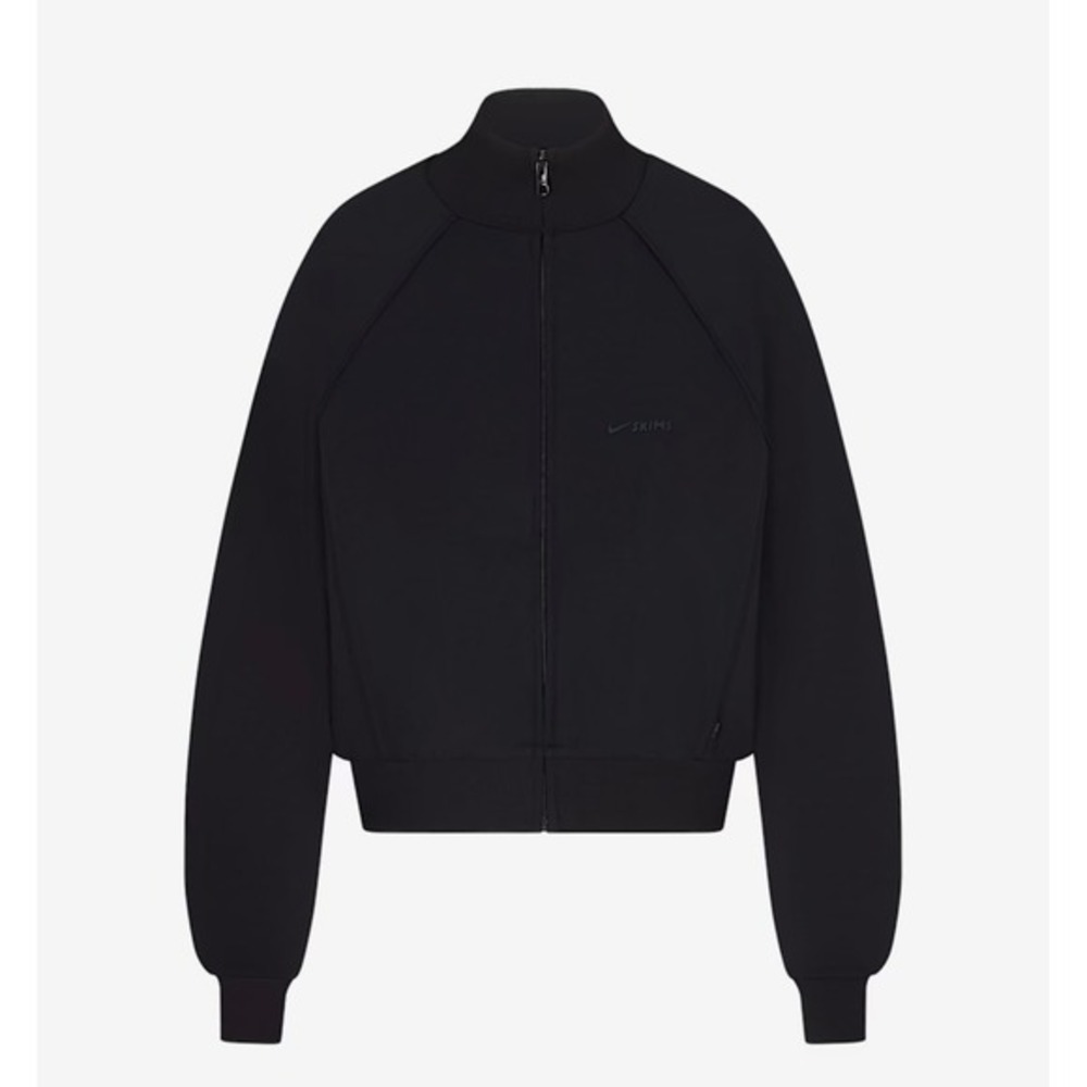 NWOT Nike Skims Matte Tricot Womens Track Jacket Black Size medium‎